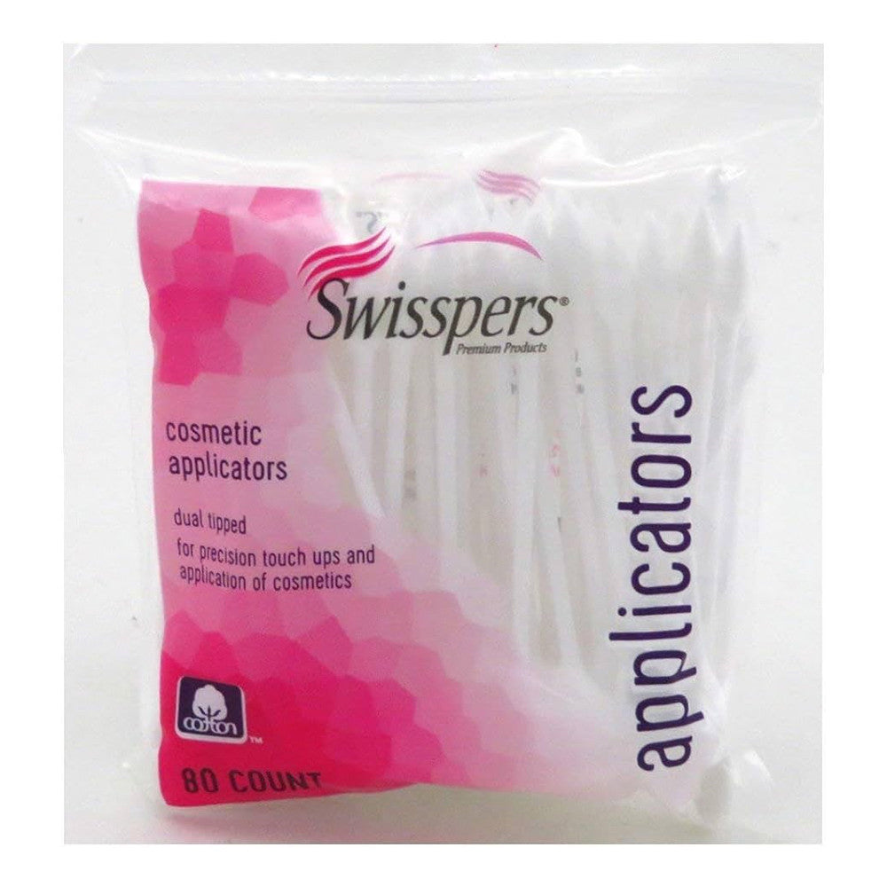 Swisspers Dual Tipped Cotton Applicators, 80 Ea